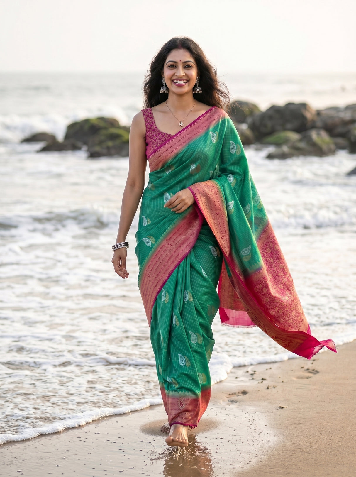 MIMOSA Rama Saree Saree — pose 5 styling detail