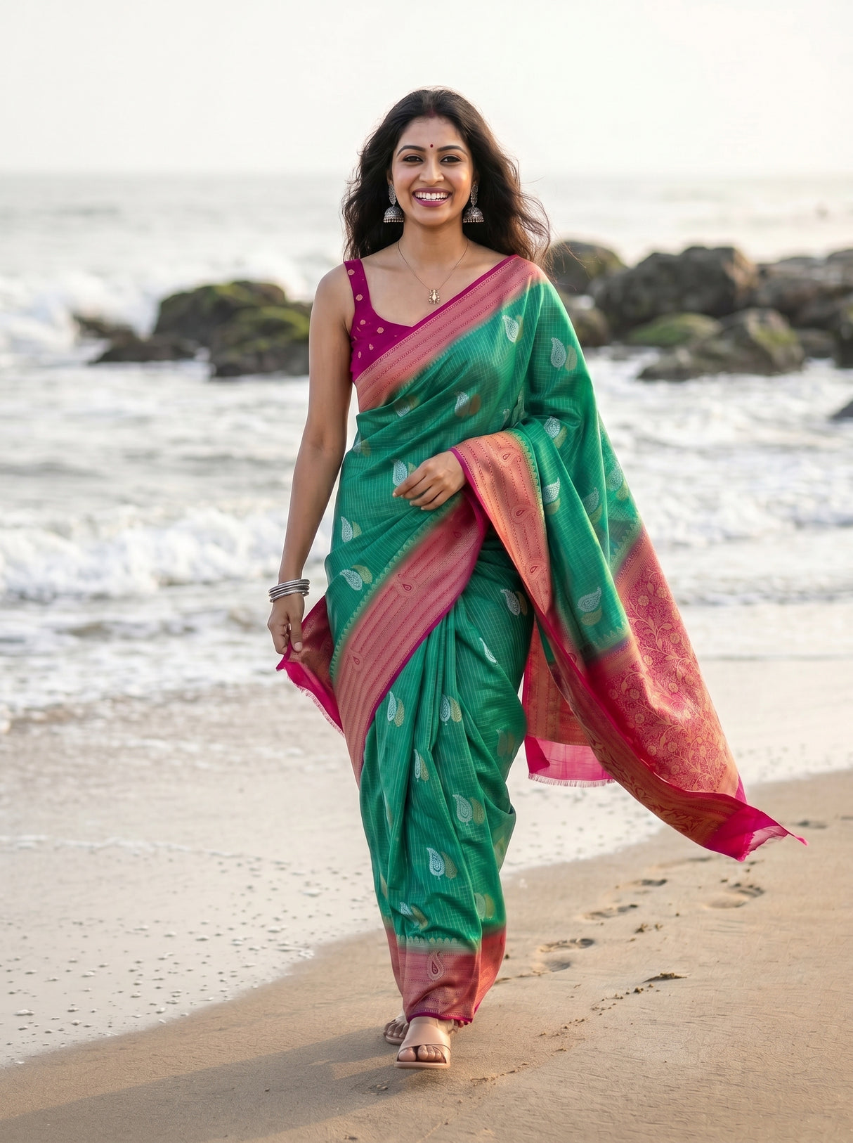 MIMOSA Rama Saree Saree — pose 6 styling detail