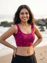 MIMOSA Rama Saree Saree — blouse close-up