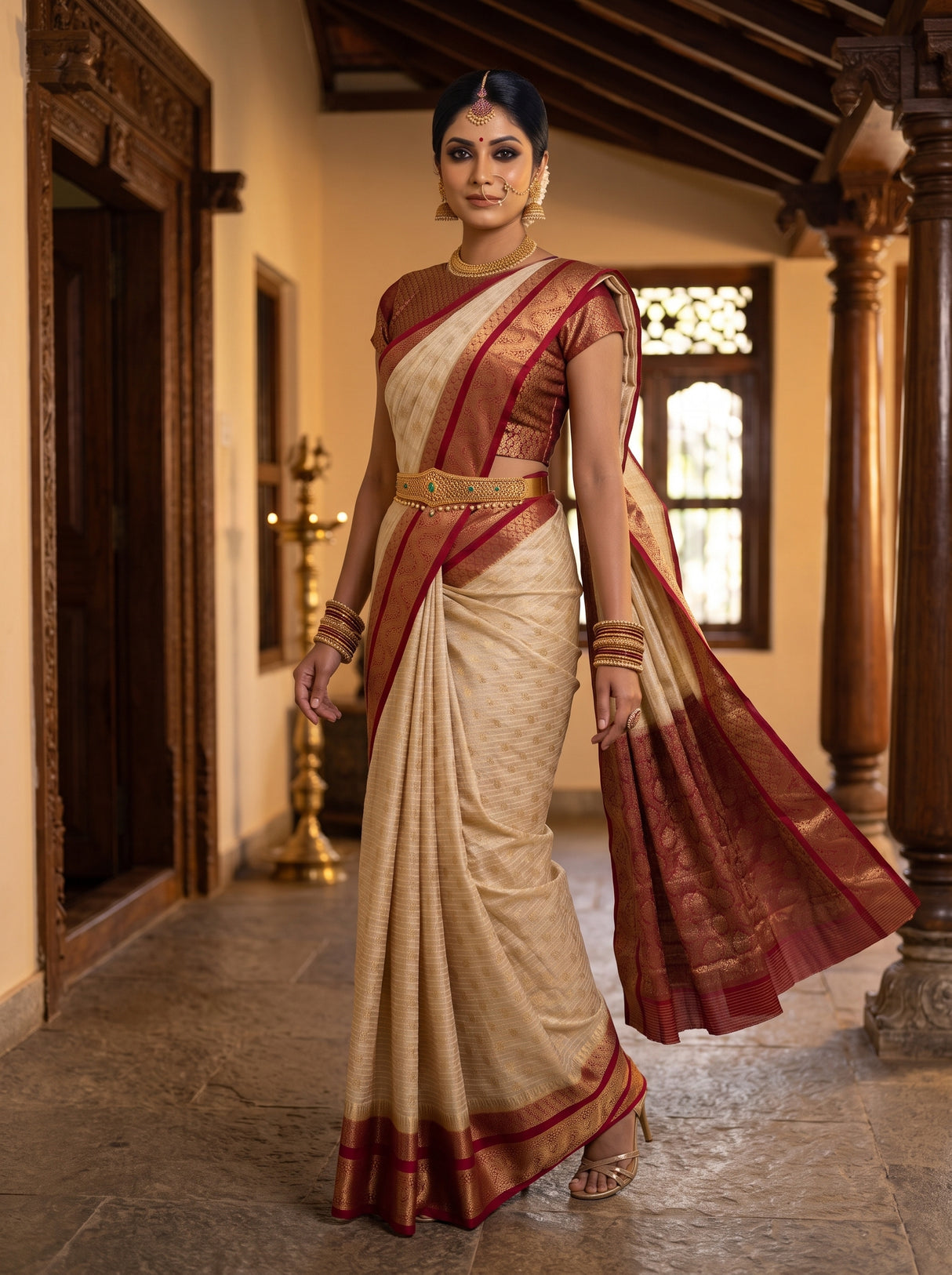 MIMOSA Saree Saree — pose 9 styling detail