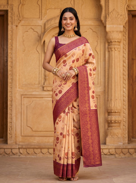 MIMOSA Saree Saree — front view on mannequin