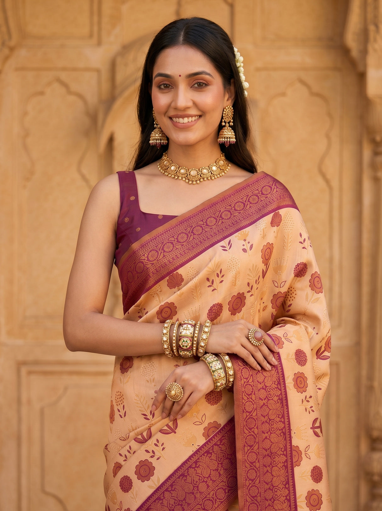 MIMOSA Saree Saree — pose 10 styling detail