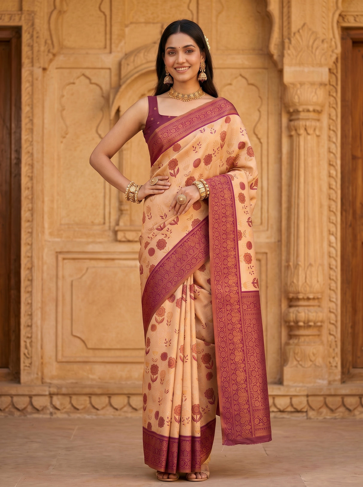 MIMOSA Saree Saree — pose 4 styling detail