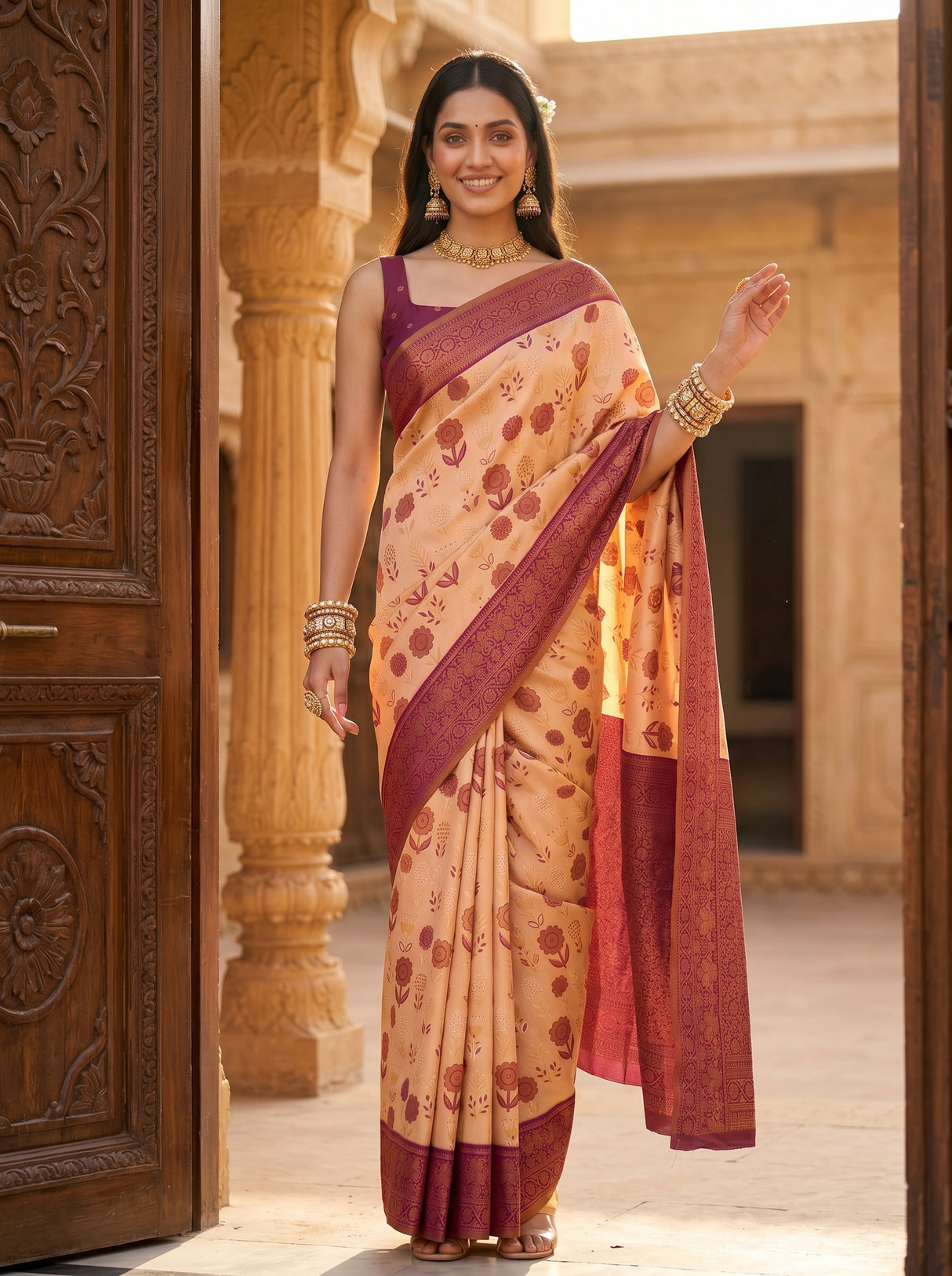 MIMOSA Saree Saree — pose 9 styling detail