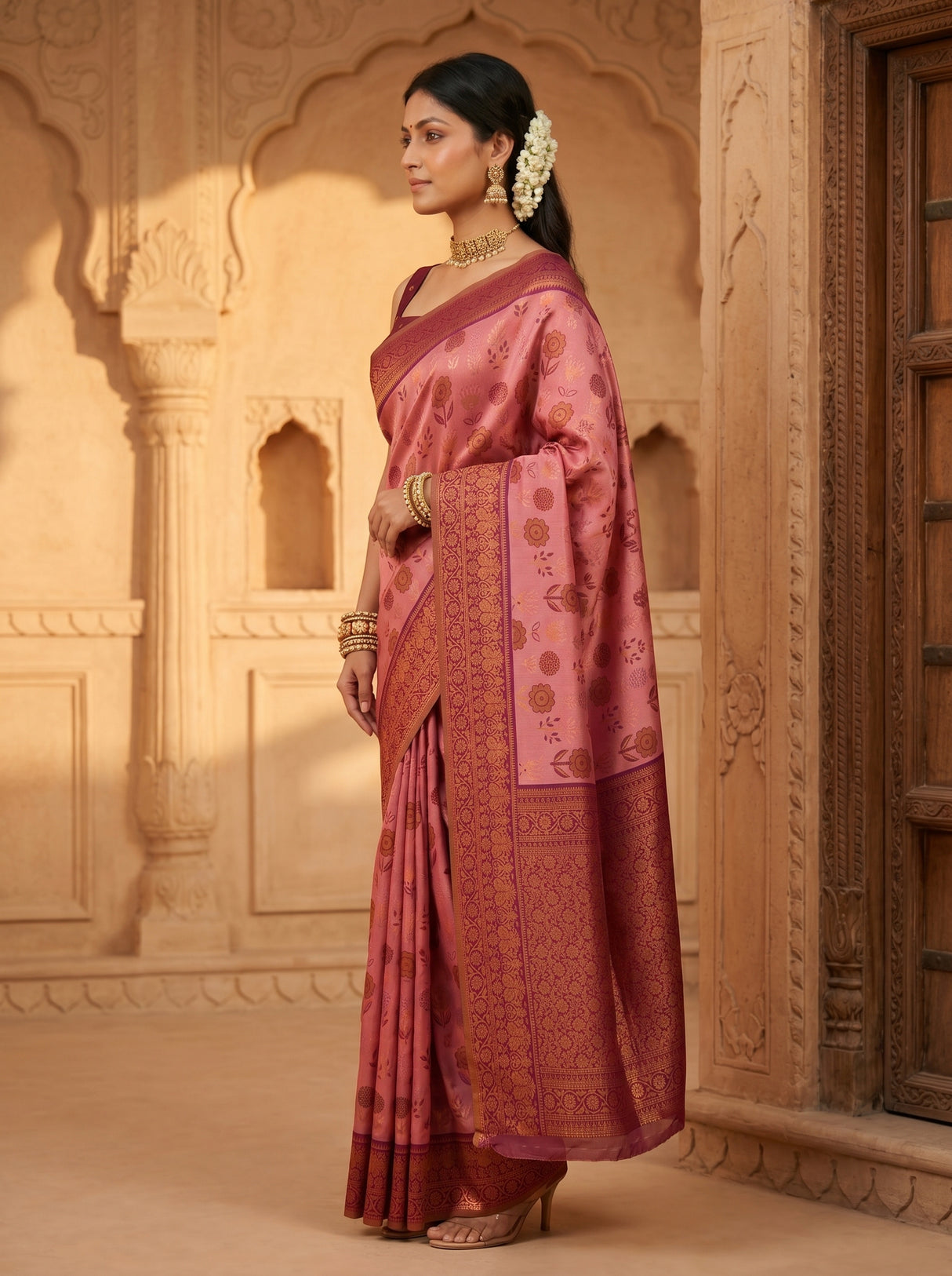 MIMOSA Saree Saree — pose 3 styling detail