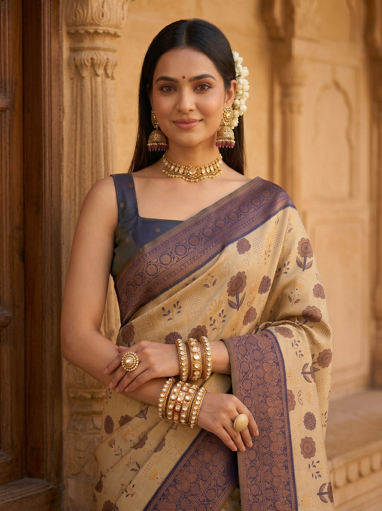MIMOSA Saree Saree — pose 10 styling detail