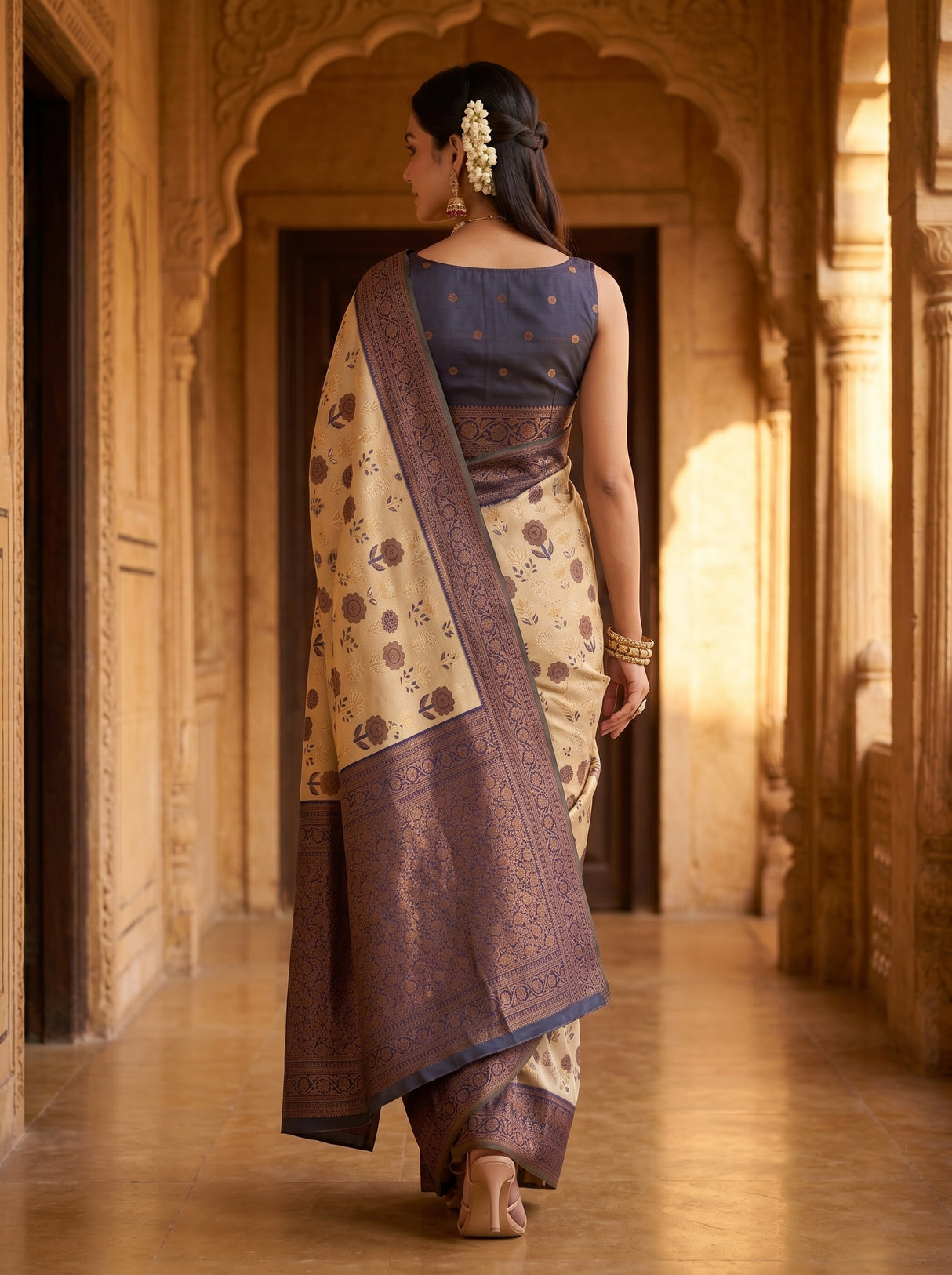MIMOSA Saree Saree — pose 2 styling detail