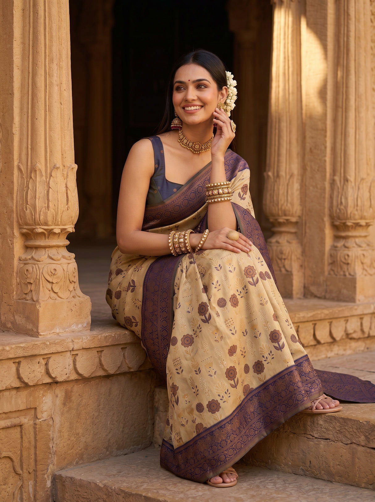 MIMOSA Saree Saree — pose 8 styling detail