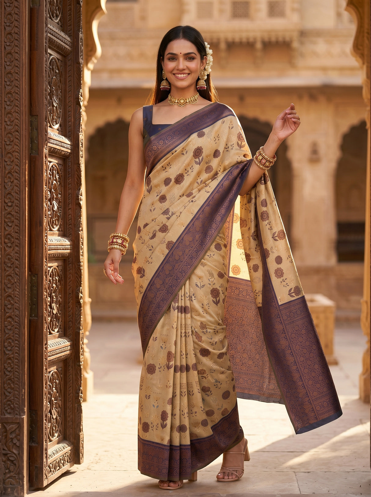 MIMOSA Saree Saree — pose 9 styling detail