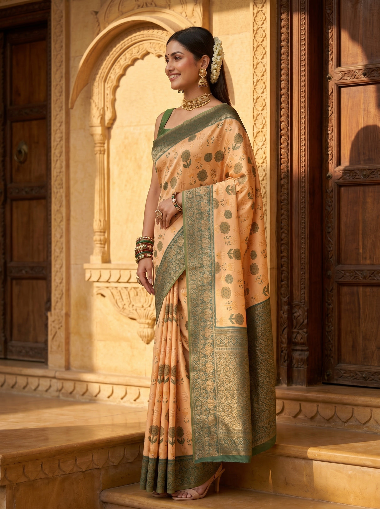 MIMOSA Saree Saree — pose 3 styling detail