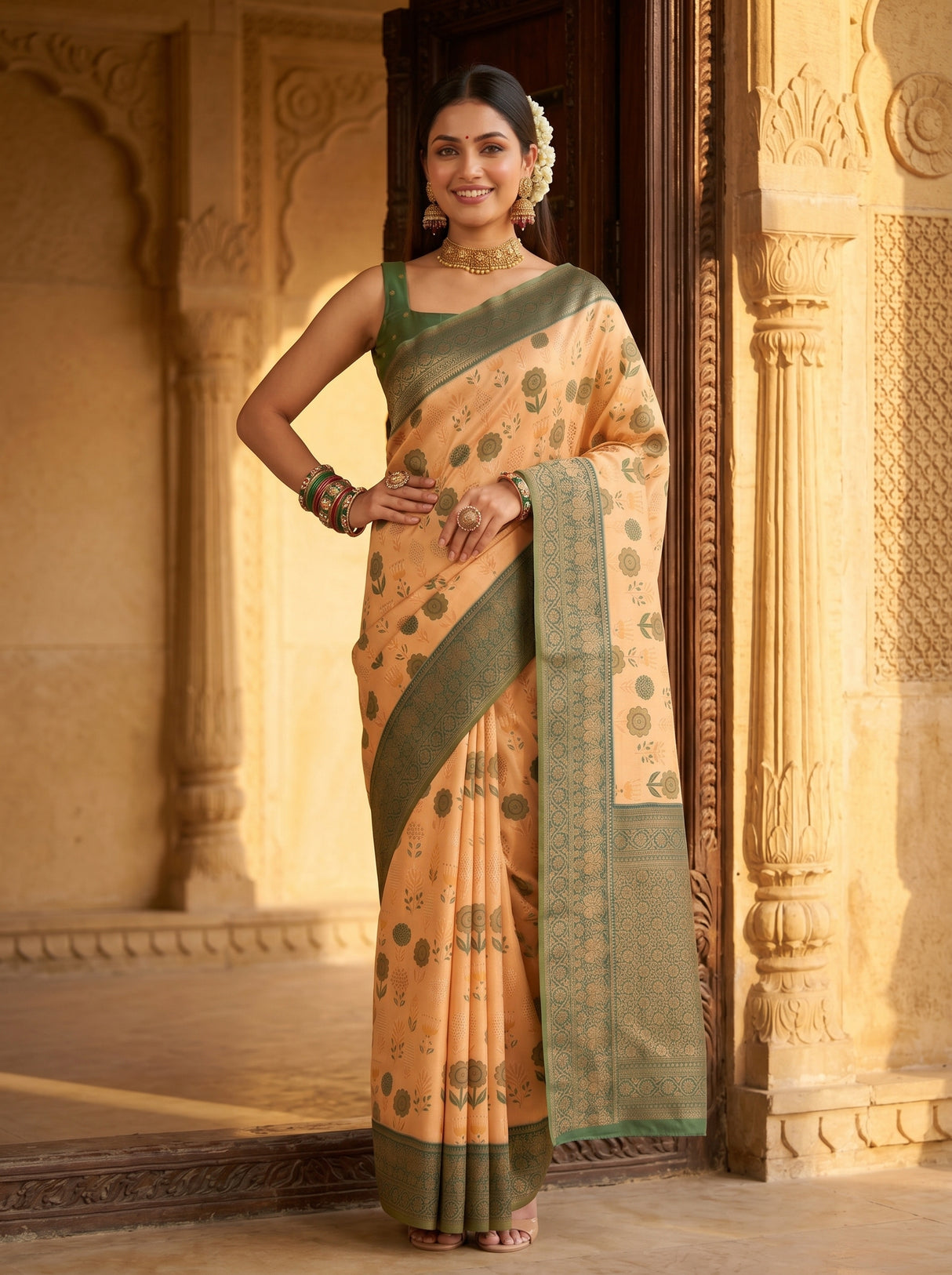 MIMOSA Saree Saree — pose 4 styling detail