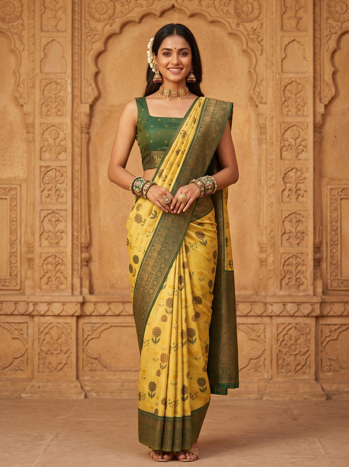 MIMOSA Saree Saree — front view on mannequin