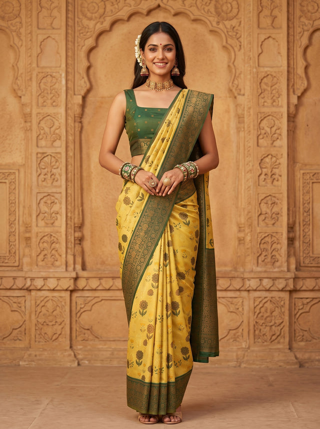 MIMOSA Saree Saree — front view on mannequin