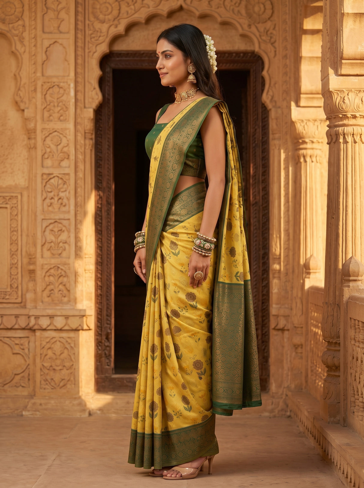 MIMOSA Saree Saree — pose 3 styling detail