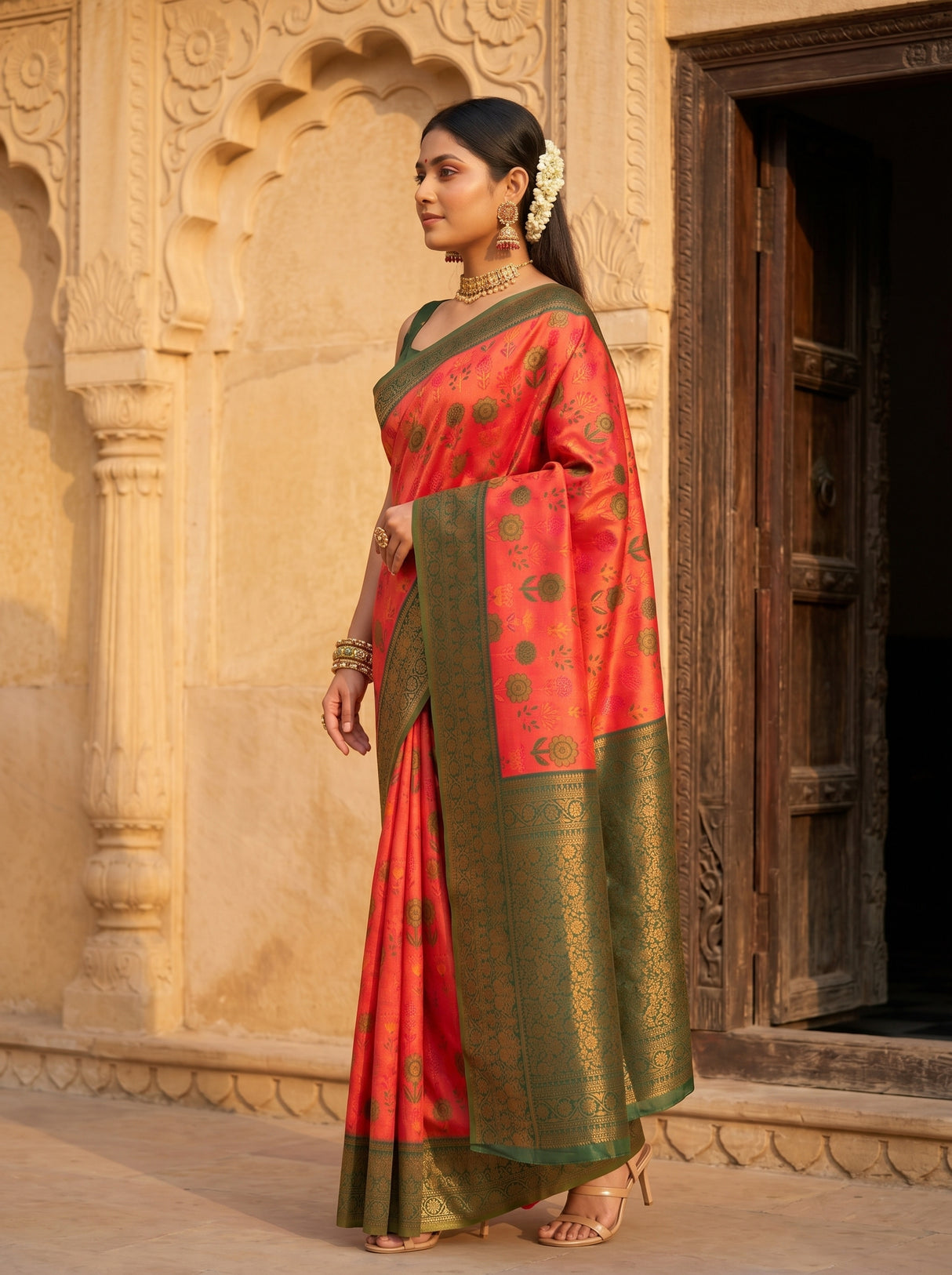 MIMOSA Saree Saree — pose 3 styling detail