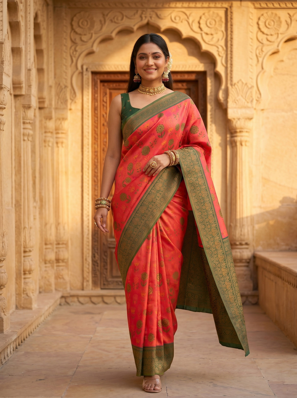MIMOSA Saree Saree — pose 6 styling detail