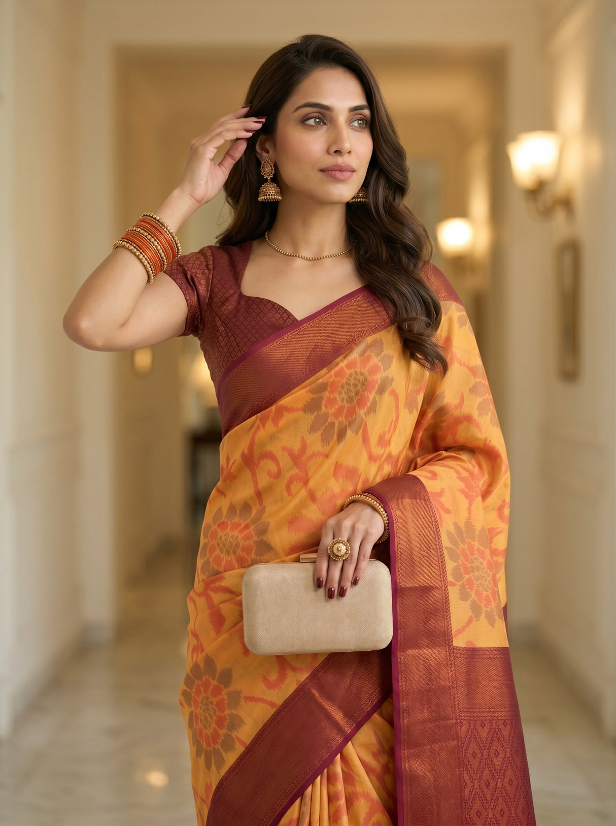 MIMOSA Saree Saree — pose 10 styling detail