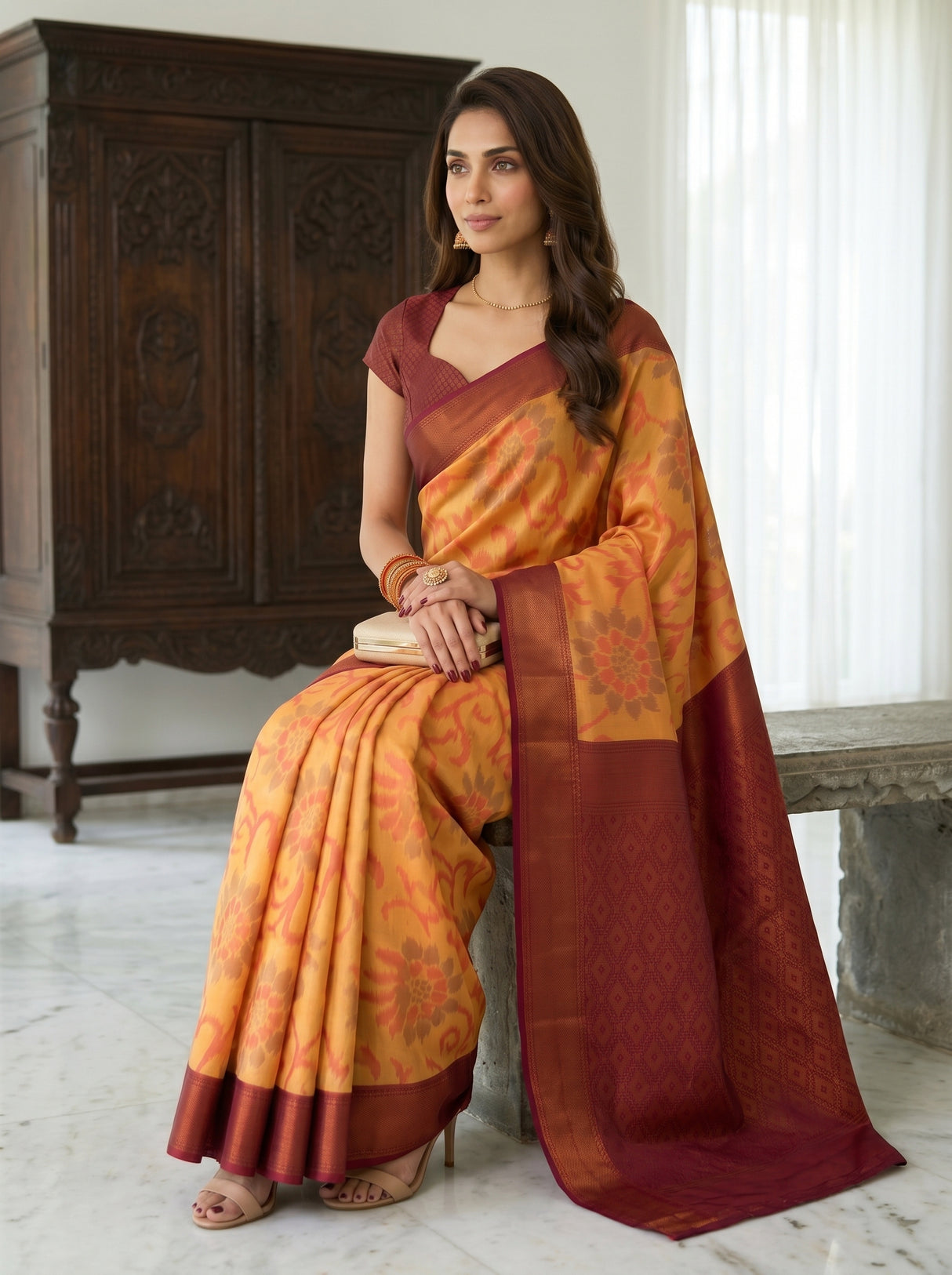 MIMOSA Saree Saree — pose 8 styling detail