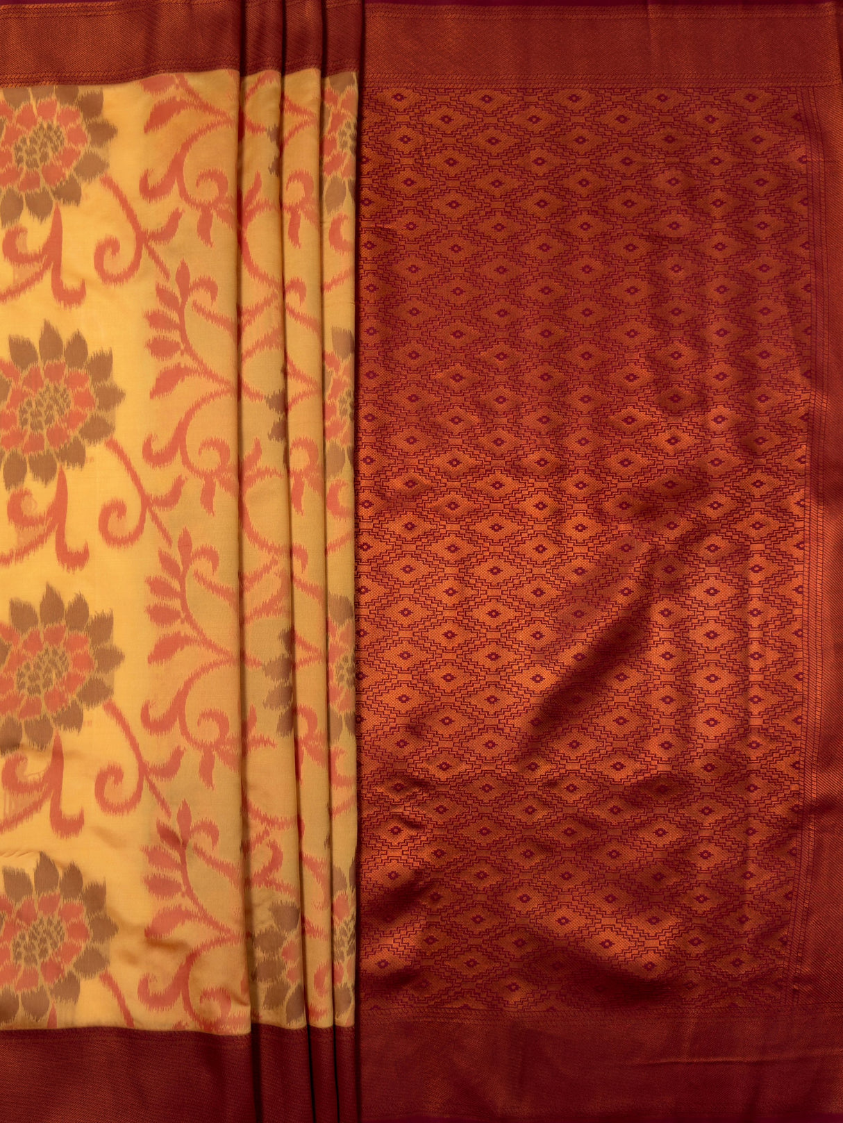 MIMOSA Saree Saree — pallu and zari work detail