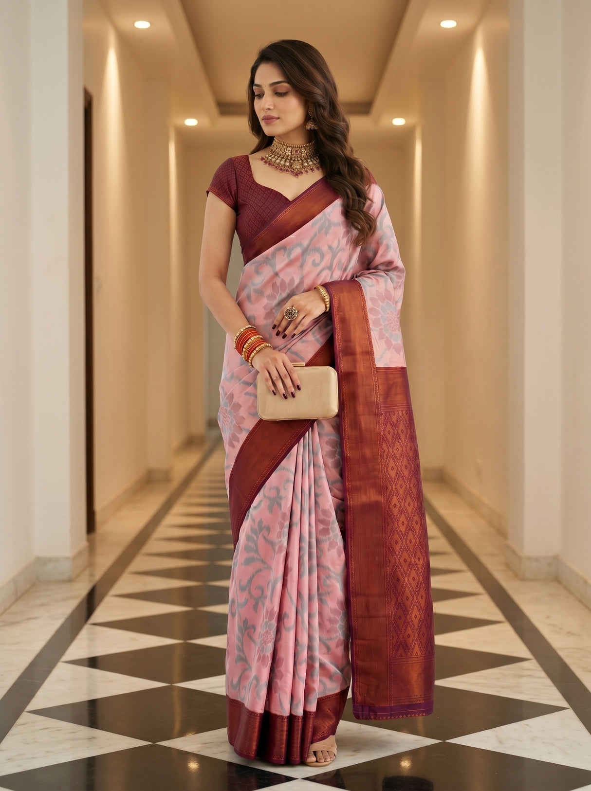 MIMOSA Saree Saree — pose 3 styling detail