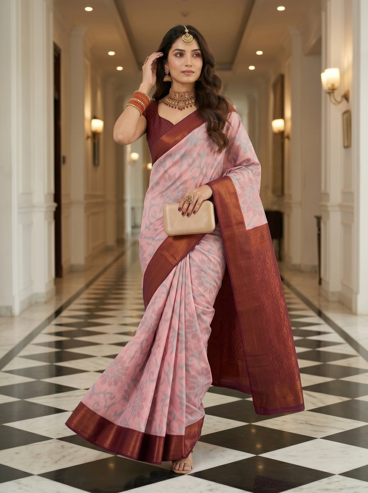MIMOSA Saree Saree — pose 5 styling detail