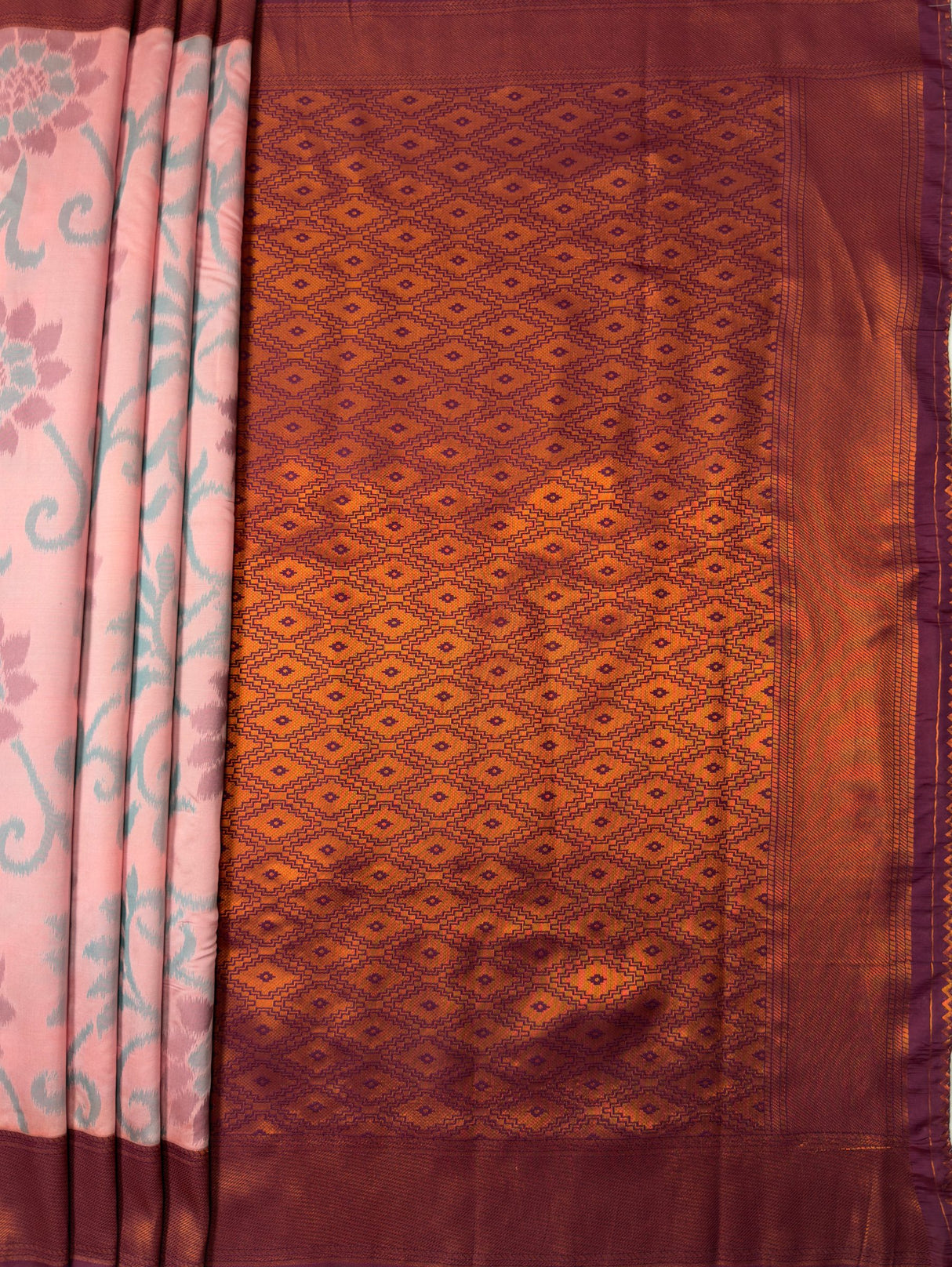 MIMOSA Saree Saree — pallu and zari work detail