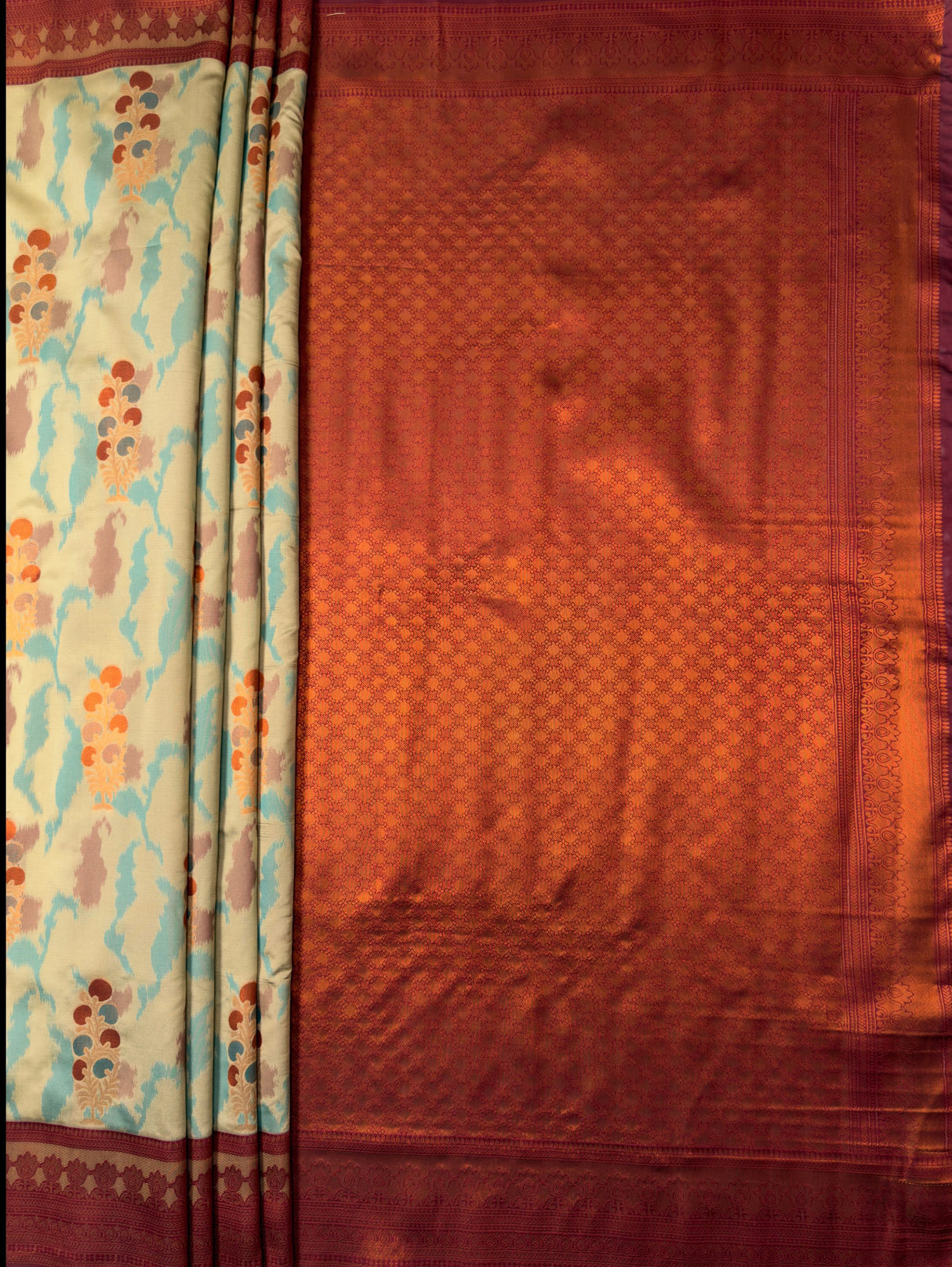 MIMOSA Saree Saree — pallu and zari work detail