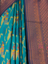 MIMOSA Rama Pochampally Art Silk Saree — Floor and plant pots