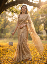 MIMOSA Chiku Saree Saree — pose 9 styling detail