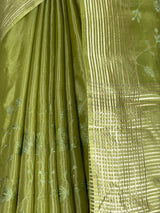 MIMOSA Olive Saree Saree — fleets shot full lifestyle