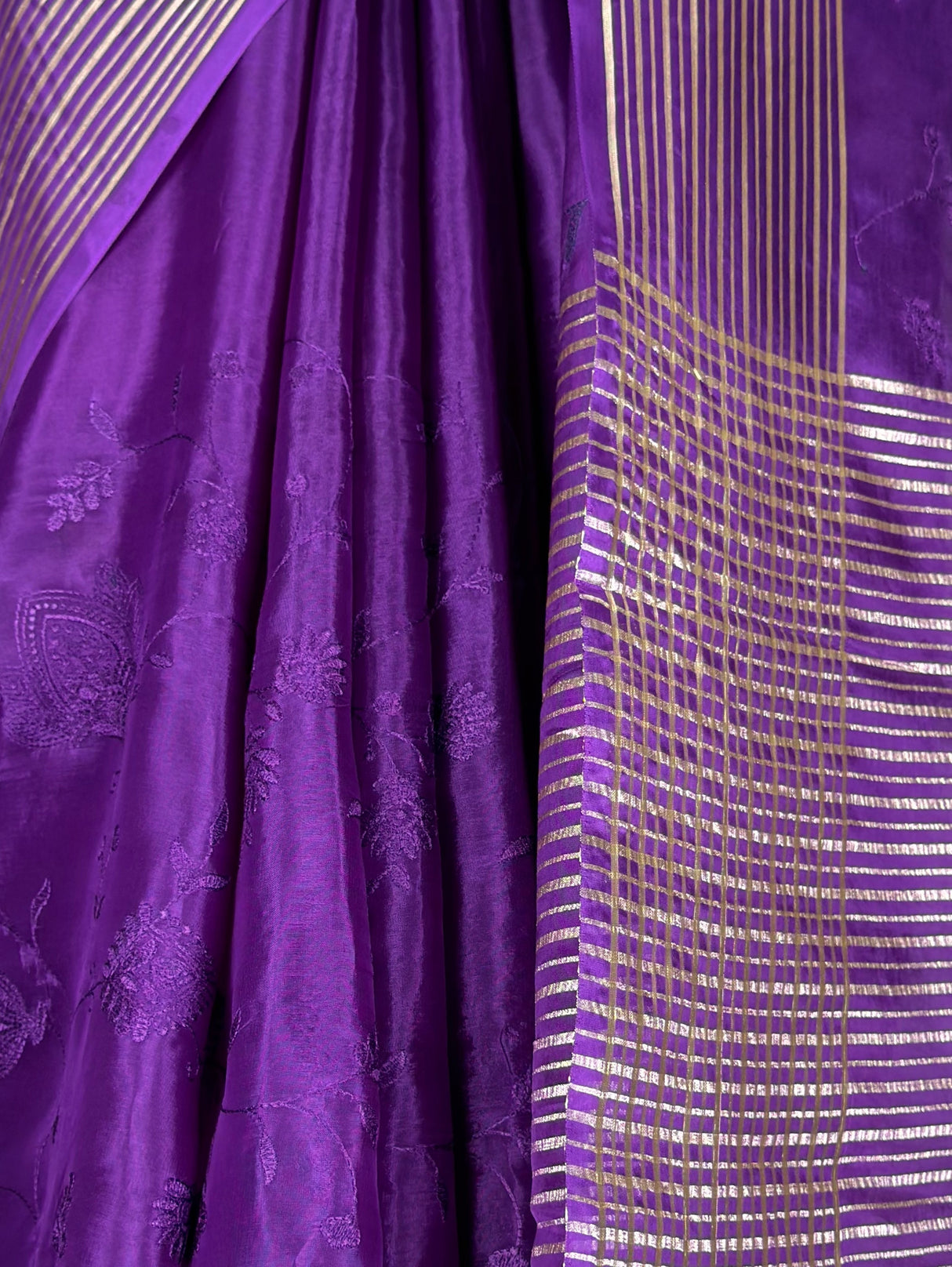 MIMOSA Purple Saree Saree — fleets shot full lifestyle