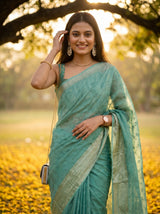 MIMOSA Rama Saree Saree — pose 10 styling detail
