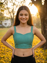 MIMOSA Rama Saree Saree — blouse close-up