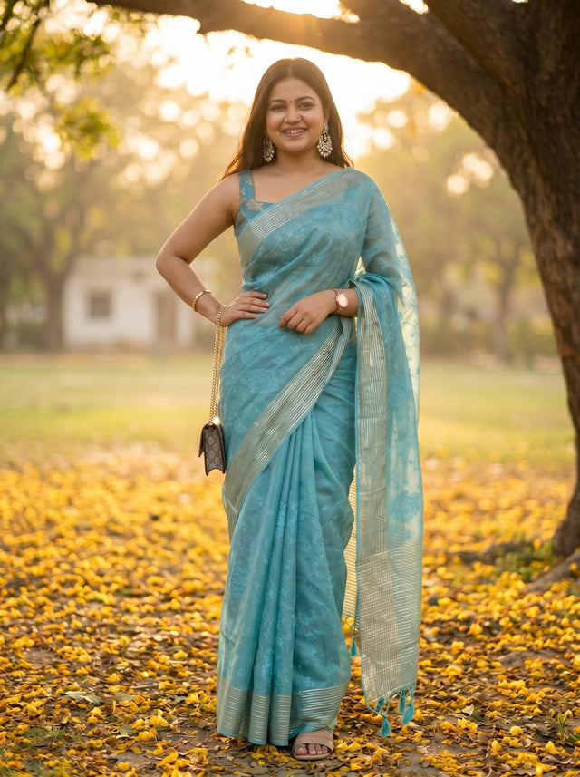 Sapphire  Saree