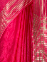 MIMOSA Strawberry Saree Saree — fleets shot full lifestyle