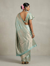 MIMOSA Ananda Kanjivaram Art Silk Saree — pose 5 styling detail