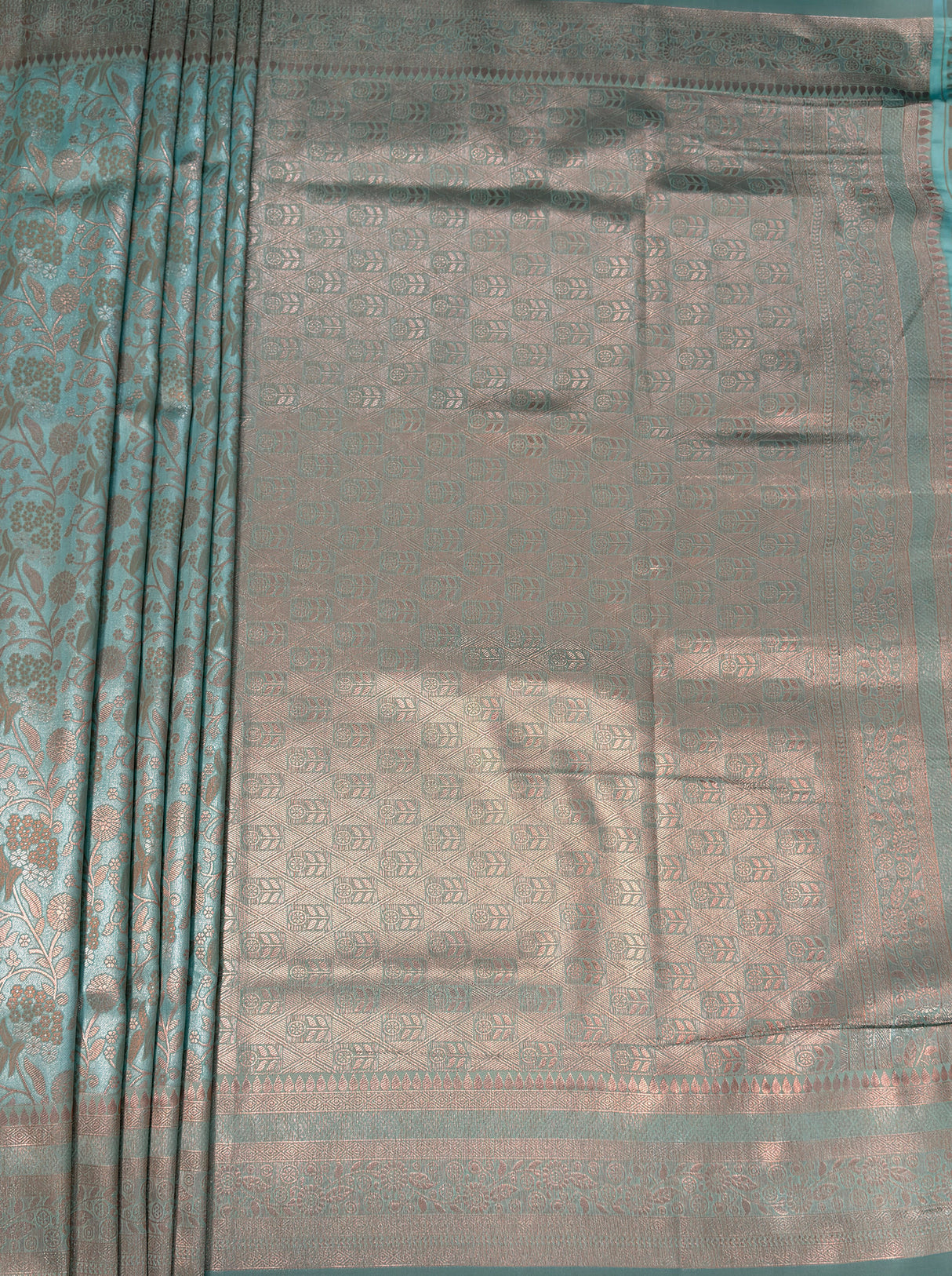 MIMOSA Ananda Kanjivaram Art Silk Saree — pallu and zari work detail