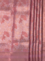 MIMOSA Pink Kanjivaram Art Silk Saree — fleets shot full lifestyle