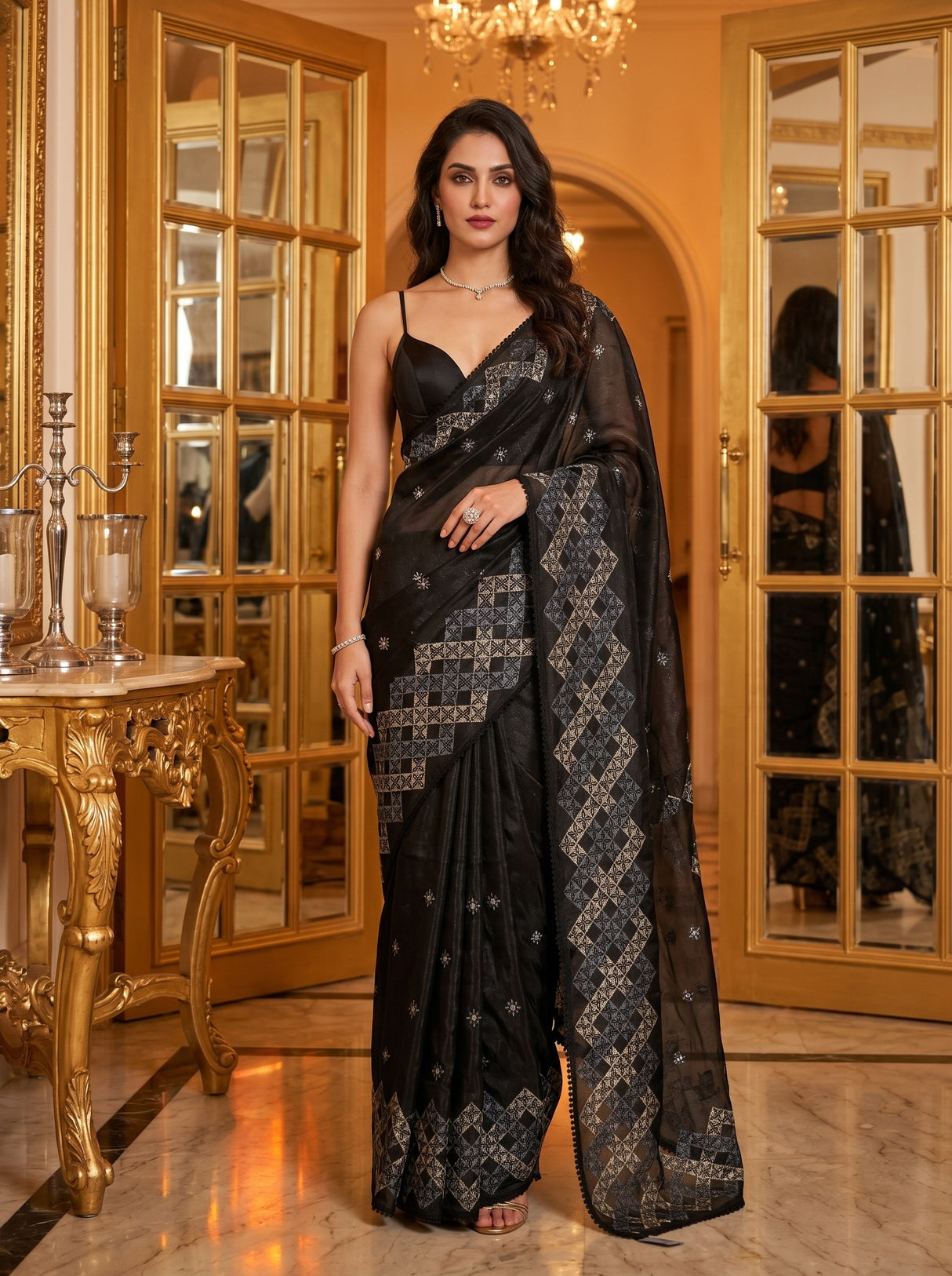 MIMOSA Saree Saree — front view on mannequin