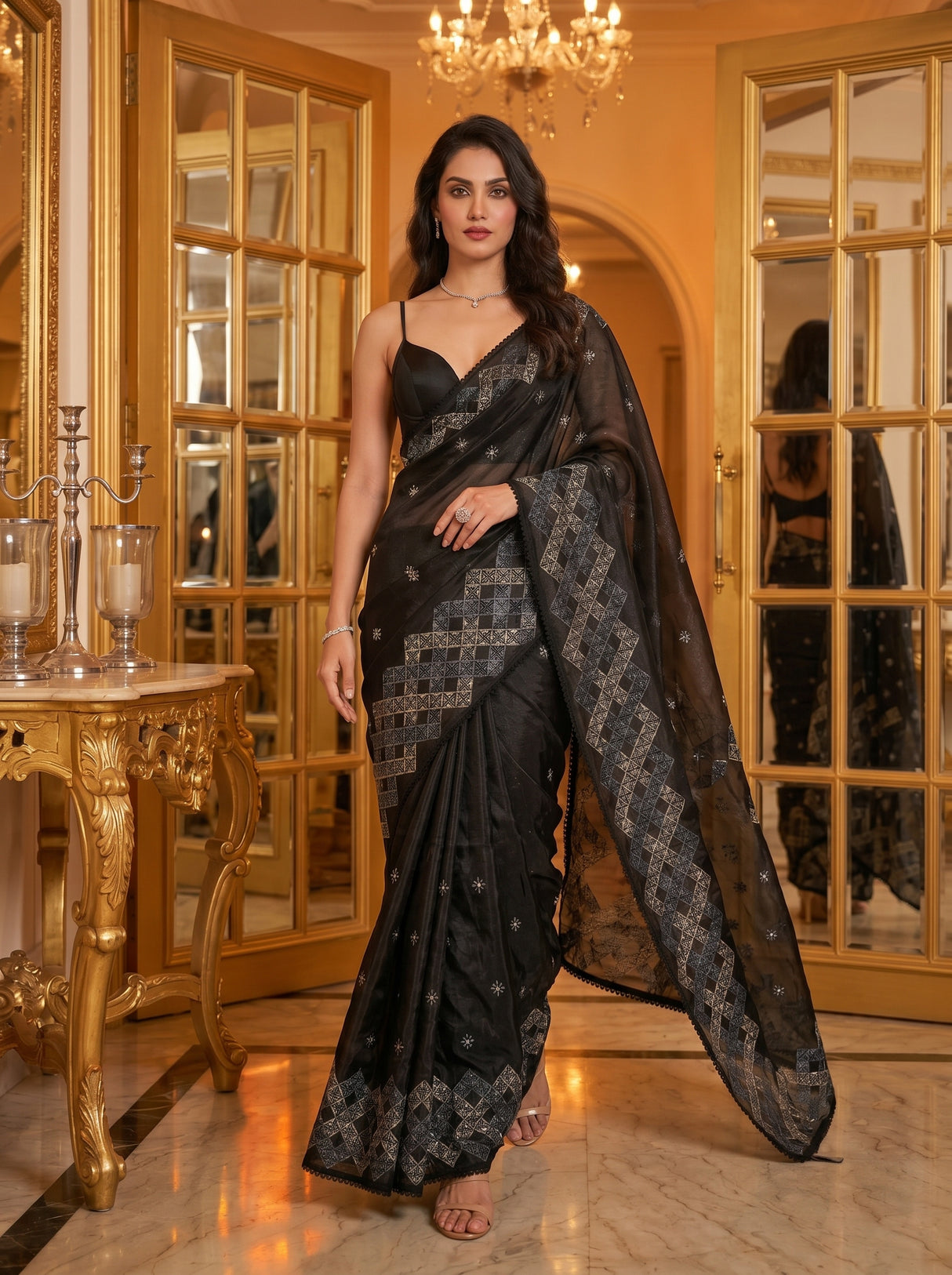 MIMOSA Saree Saree — pose 6 styling detail