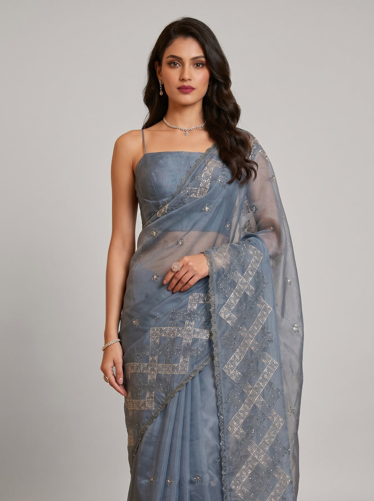 MIMOSA Saree Saree — blouse close-up