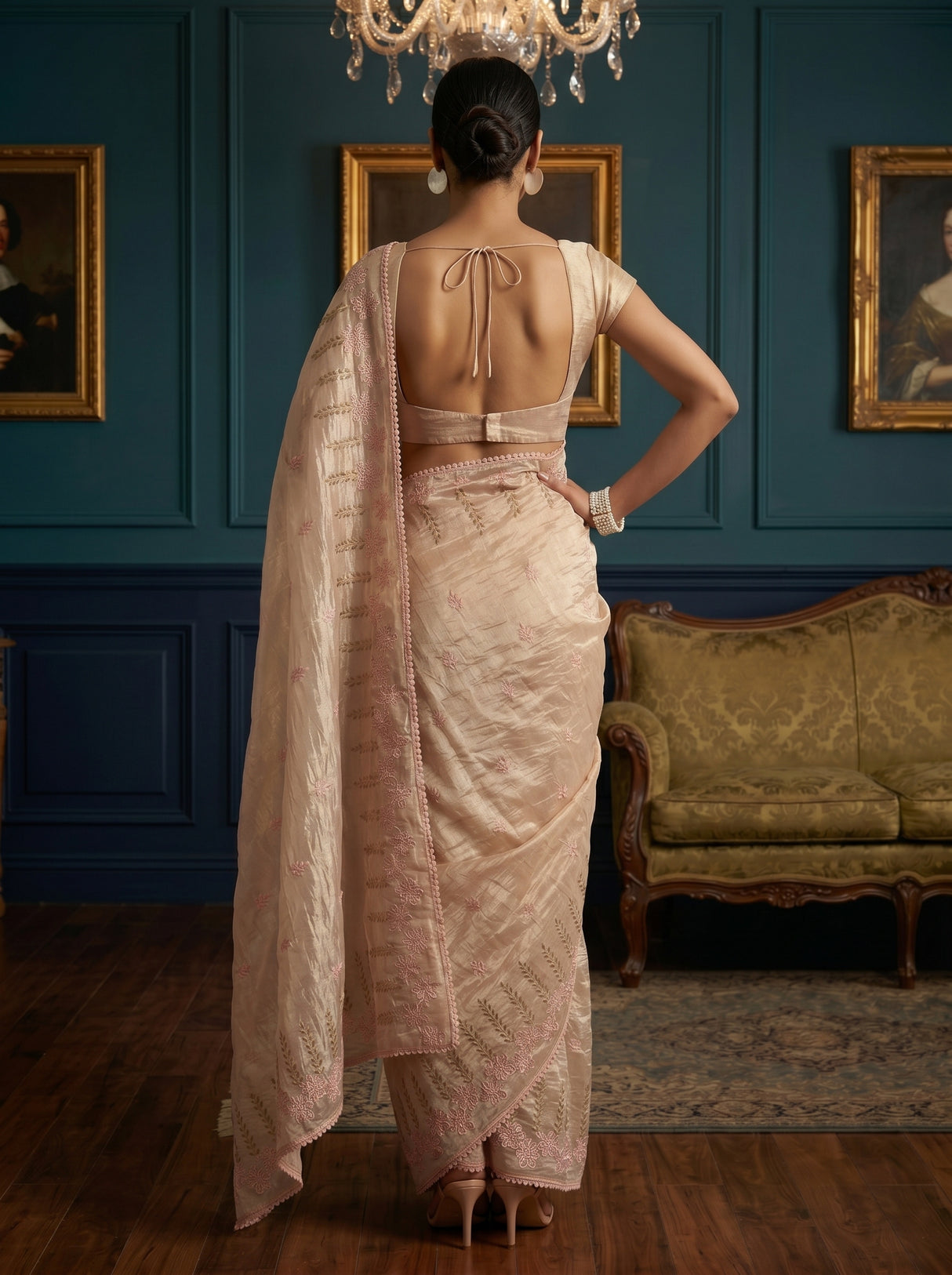 MIMOSA Saree Saree — pose 2 styling detail
