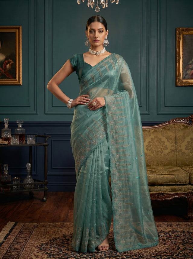 MIMOSA Saree Saree — front view on mannequin