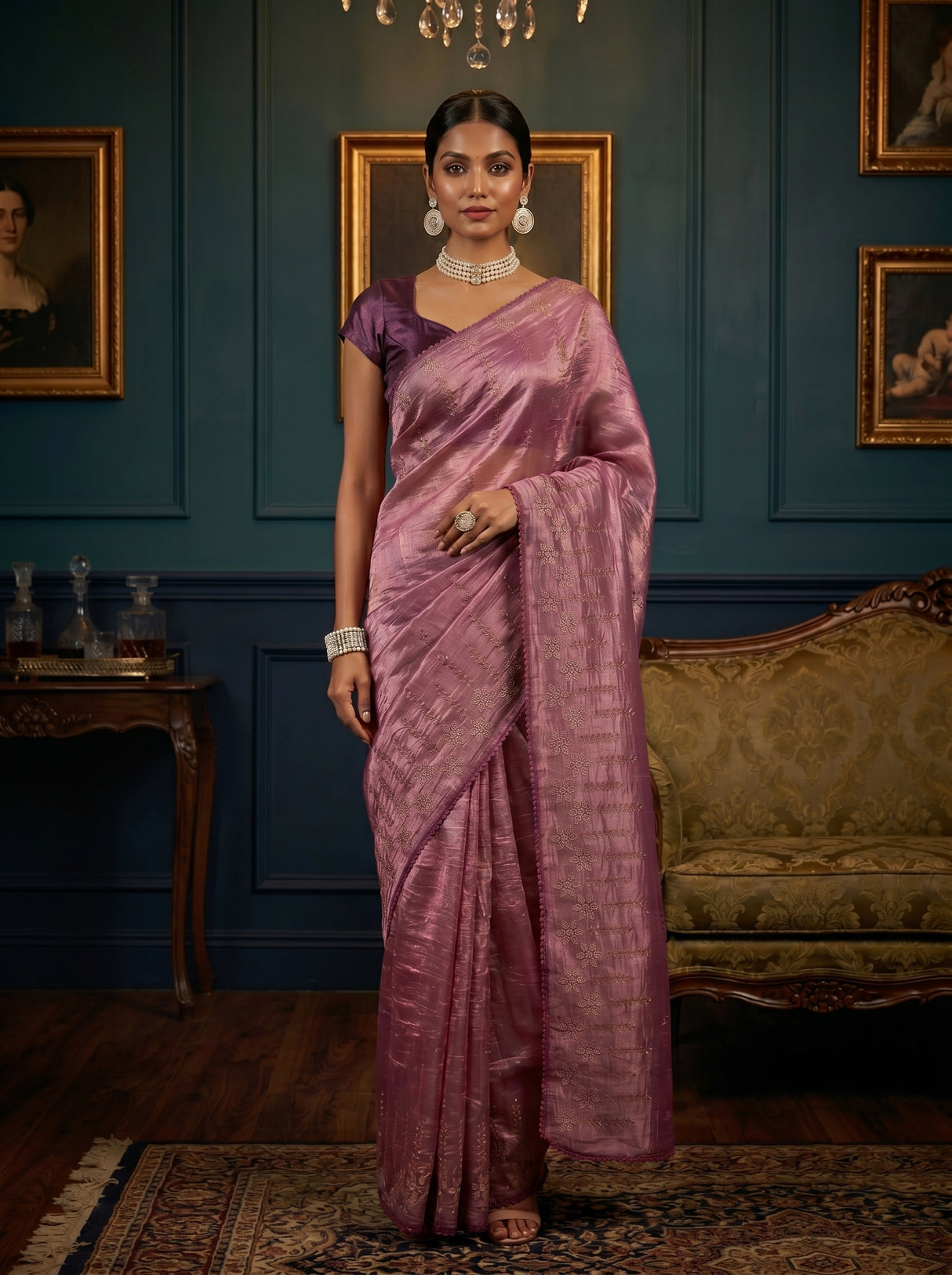 MIMOSA Saree Saree — front view on mannequin