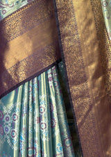 MIMOSA Saffire Kanjivaram Art Silk Saree — fleets shot full lifestyle