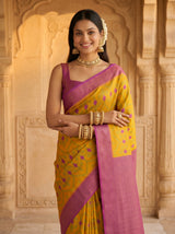 MIMOSA Gold Saree Saree — pose 10 styling detail