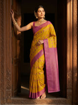MIMOSA Gold Saree Saree — pose 5 styling detail