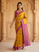 MIMOSA Gold Saree Saree — pose 6 styling detail