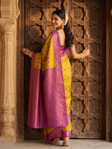 MIMOSA Gold Saree Saree — pose 7 styling detail