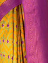 MIMOSA Gold Saree Saree — fleets shot full lifestyle